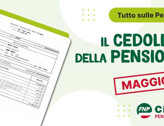 Cedolino pensione di maggio 2026: cosa sapere