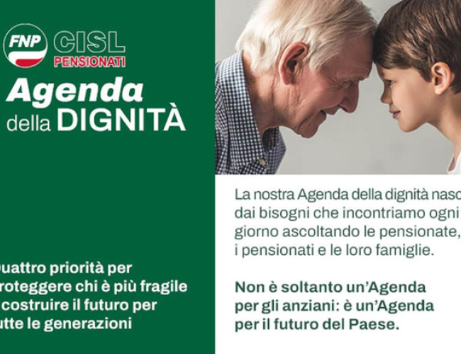 Una risposta concreta per il futuro di pensionati e famiglie: scopri l’Agenda della Dignità Fnp Cisl