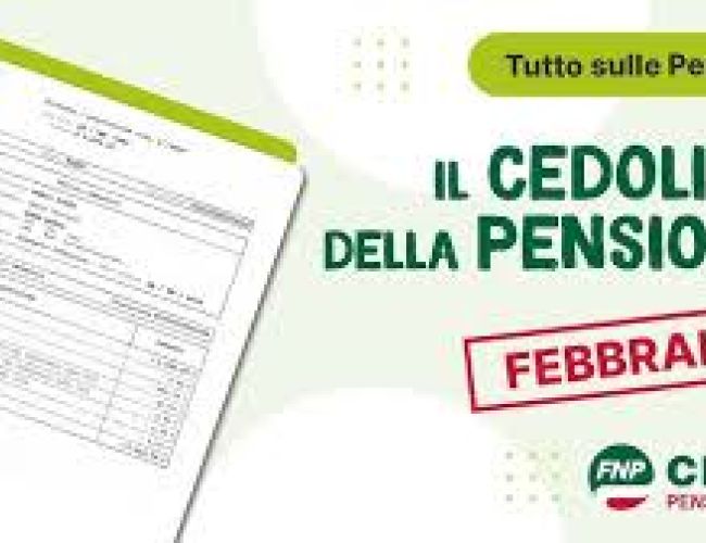 PREVIDENZA  CEDOLINO DELLA PENSIONE DI FEBBRAIO 2026: cosa sapere